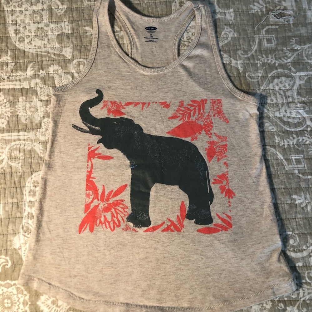 ✨GIRLS OLD NAVY ELEPHANT 🐘 TANK, EUC, SZM✨